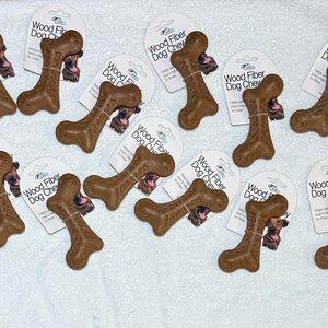 Wood Fiber Dog Chew Bone - Brown